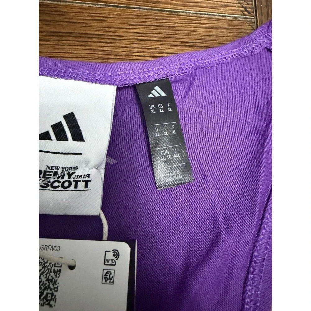 Adidas Jeremy Scott Tank Top Mens XL Purple Sleeveless Training Gym JL7622 NWT